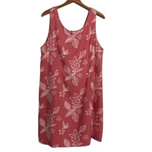 Pineapple Moon Vintage Silk Deadstock Pink Tropical Floral Slip Dress SZ XL NWT